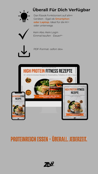 High-Protein Fitness Rezepte – 40+ kreative Meals für Fettabbau, Muskelaufbau & Alltag